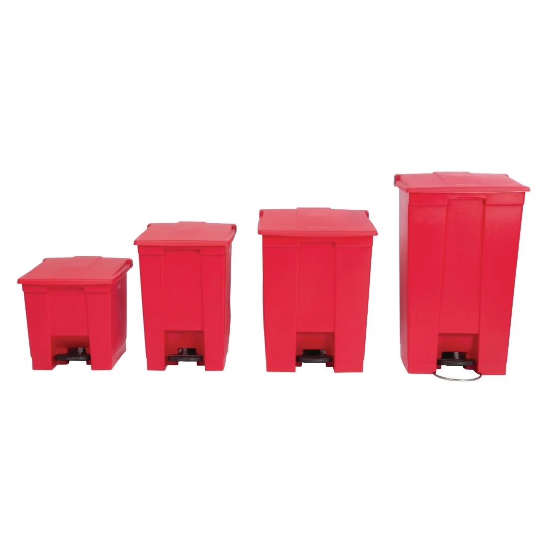 Rubbermaid Step On Pedal Bin Red 30.5Ltr - Image 3