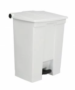 Rubbermaid Step On Pedal Bin White 68Ltr
