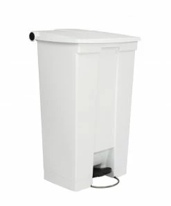 Rubbermaid Step On Pedal Bin White 87Ltr
