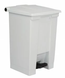 Rubbermaid Step On Pedal Bin White 45.5Ltr