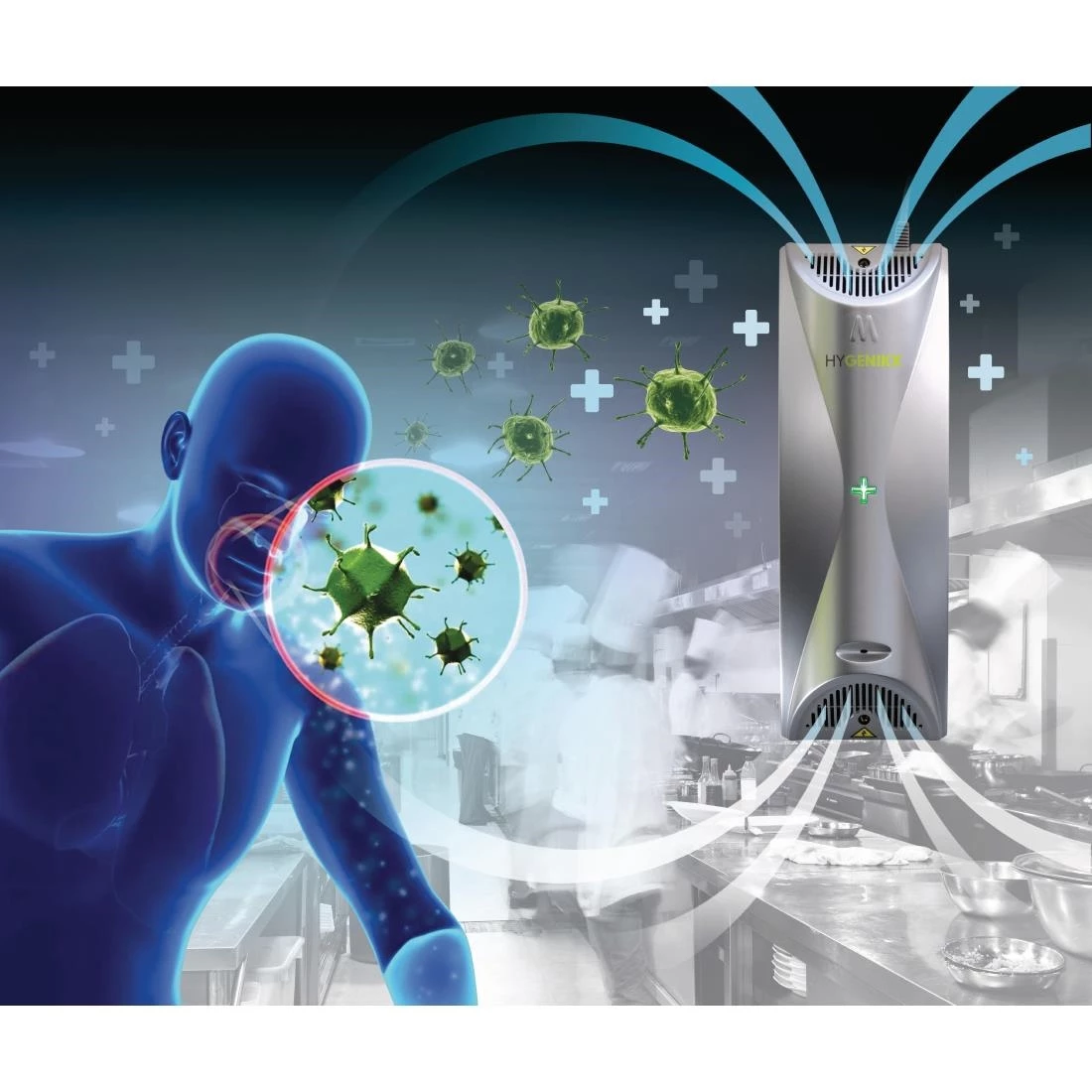 HyGenikx Air Steriliser For Office Areas White Finish - Image 2