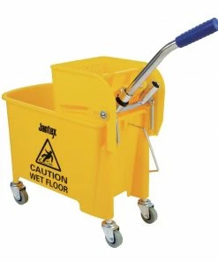 Jantex Kentucky Mop Bucket And Wringer 20Ltr Yellow