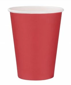 Fiesta Recyclable Single Wall Takeaway Coffee Cups Red 340ml / 12oz