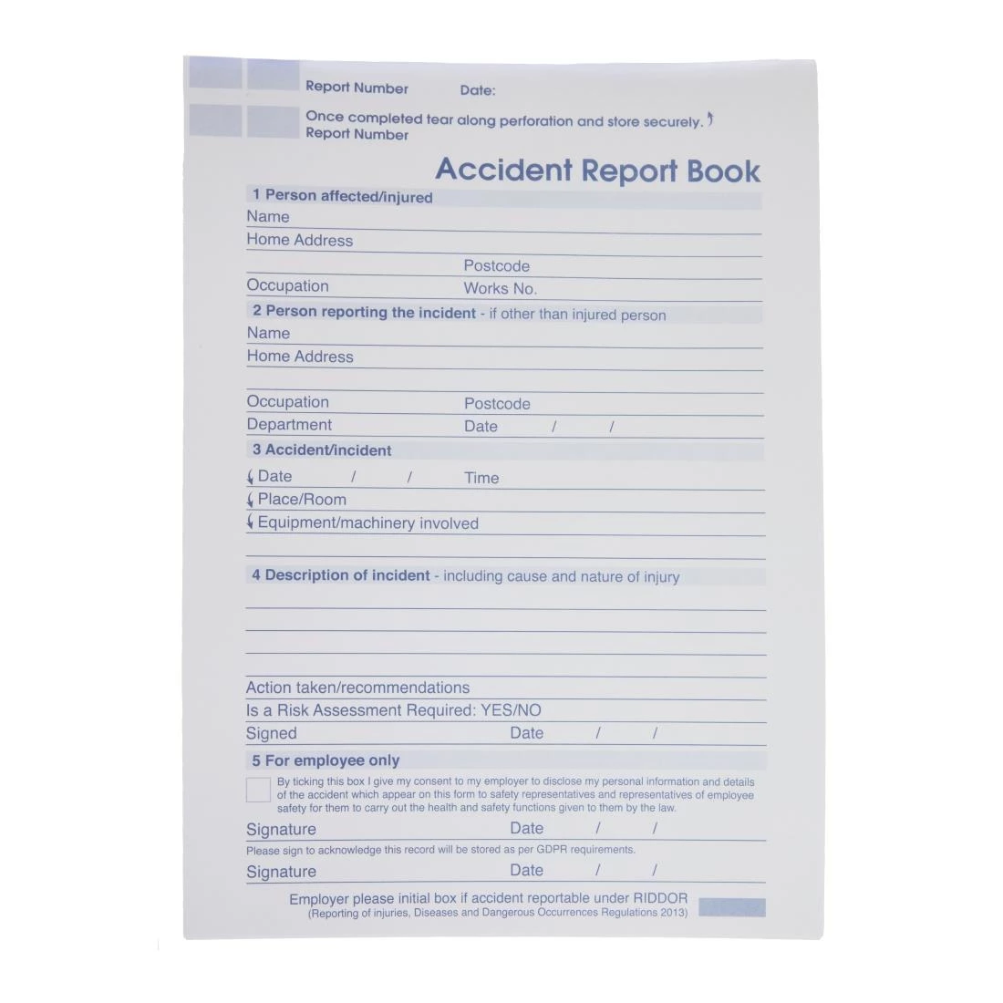 Reliance Medical Accident Book - A4 - Image 4