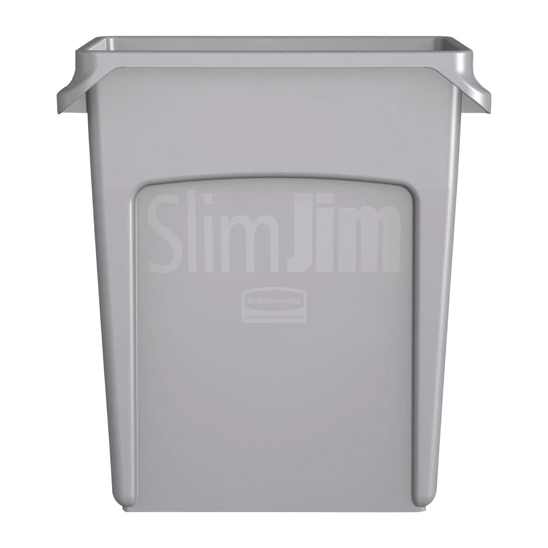 Rubbermaid Slim Jim Container With Venting Channels Grey 60Ltr - Image 3