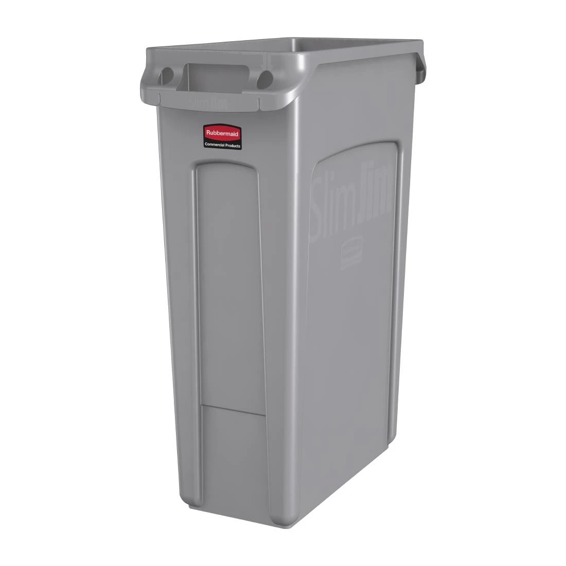 Rubbermaid Slim Jim Container With Venting Channels Grey 87Ltr - Image 2