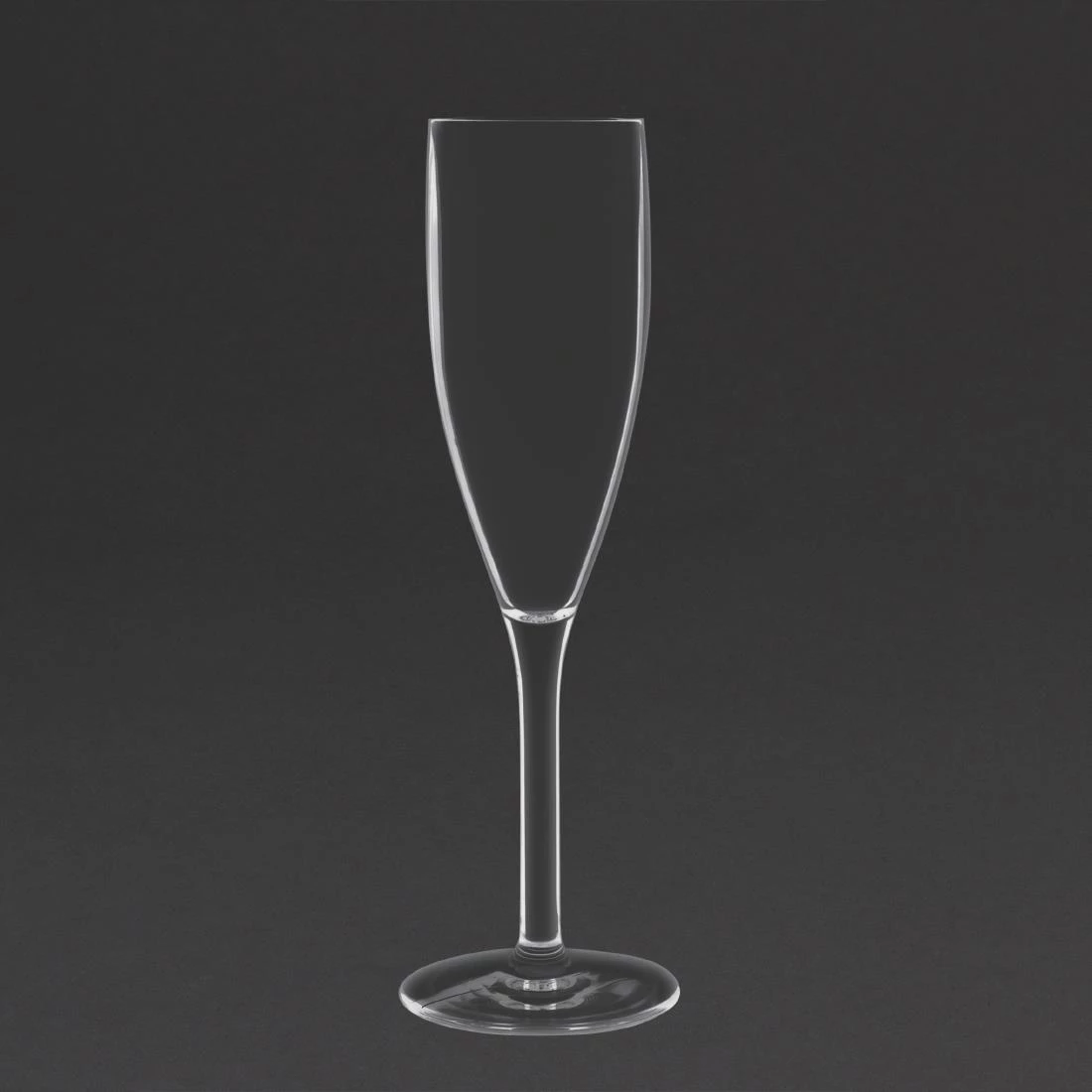 Olympia Kristallon Polycarbonate Champagne Flutes 210ml (Pack Of 12) - Image 2