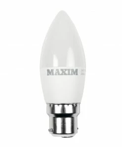Status Maxim LED Candle Bayonet Cap Cool White 6W (Pack Of 10)
