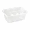 Fiesta Recyclable Plastic Microwavable Containers With Lid Large 1000ml (Pack Of 250)