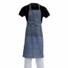 Whites Chefs Clothing Whites Waterproof Bib Apron Blue And White