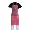 Whites Chefs Clothing Whites Waterproof Bib Apron Red And White Stripe