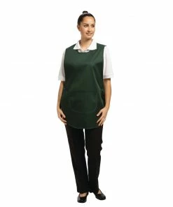 Whites Chefs Clothing Whites Tabard With Pocket Green
