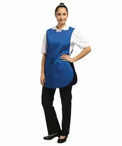 Whites Chefs Clothing Whites Tabard With Pocket Royal Blue