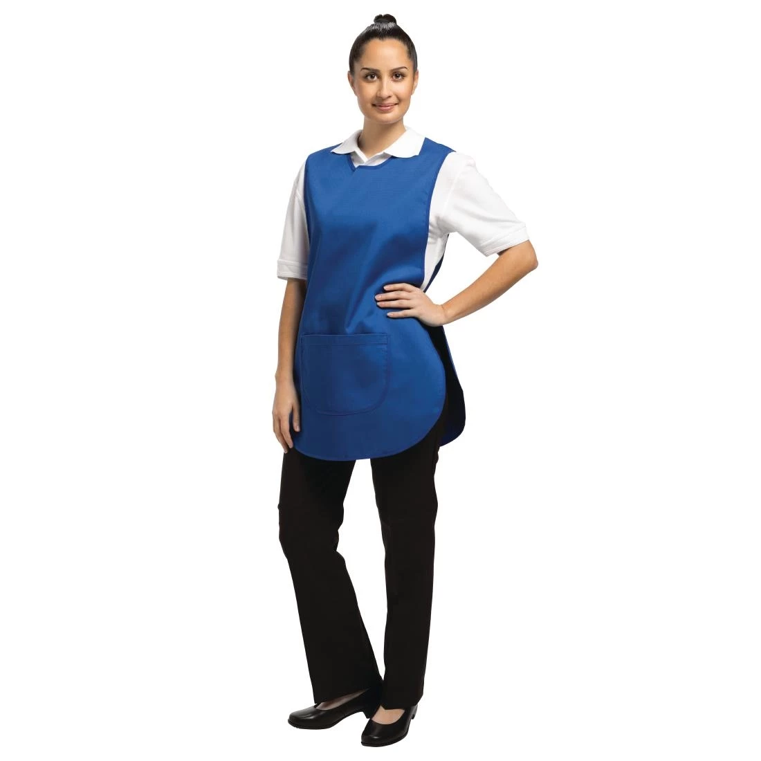 Whites Chefs Clothing Whites Tabard With Pocket Royal Blue