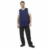 Whites Chefs Clothing Tabard With Pocket Navy Blue