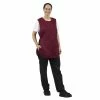 Whites Chefs Clothing Tabard With Pocket Burgundy Small