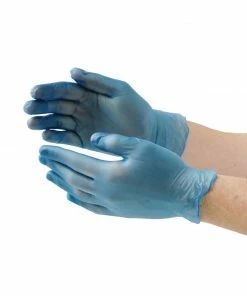 Hygiplas Vogue Powder-Free Vinyl Gloves Blue (Pack Of 100)