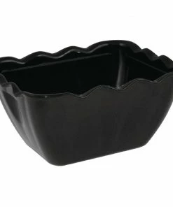 Olympia Kristallon Salad Crocks 750ml Black