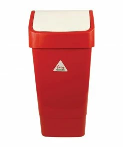Scot Young SYR Polypropylene Swing Bin Red 50Ltr