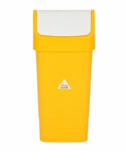 Scot Young SYR Polypropylene Swing Bin Yellow 50Ltr