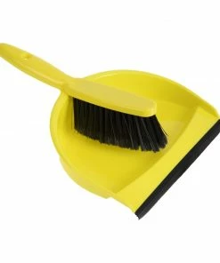 Jantex Soft Dustpan And Brush Set Yellow