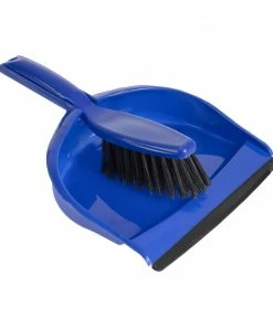 Jantex Soft Dustpan And Brush Set Blue