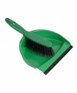 Jantex Soft Dustpan And Brush Set Green