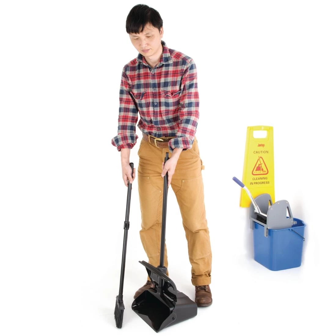 Jantex Lobby Dustpan And Broom Set - Image 3