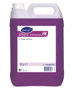 Diversey Suma Bac D10 Cleaner And Sanitiser Concentrate 5Ltr (Pack Of 2)