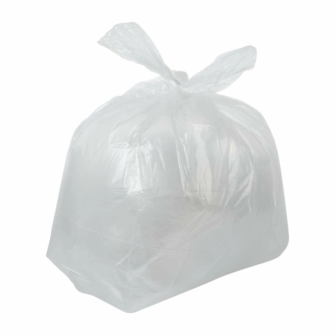 Jantex Light Duty Recycled Bin Bag 10kg 80ltr Clear (Pack Of 200)