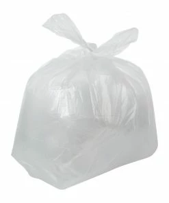 Jantex Large Light Duty Clear Bin Bags 80Ltr (Pack Of 200)