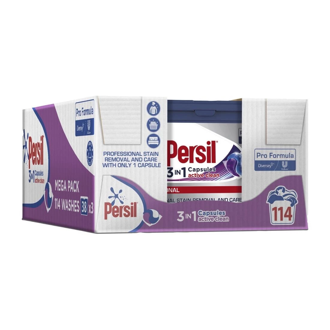 Persil Pro-Formula 3in1 Active Clean Laundry Capsules (Pack Of 3x38) - Image 4