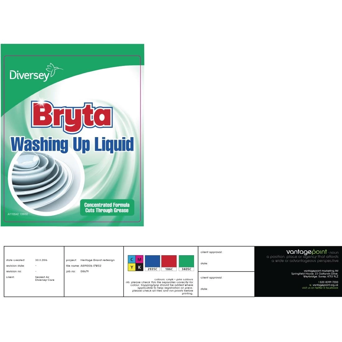 Bryta Washing Up Liquid Concentrate 5Ltr (2 Pack) - Image 2
