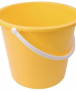 Jantex Round Plastic Bucket Yellow 10Ltr