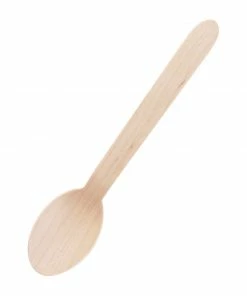 Fiesta Compostable Wooden Dessert Spoons (Pack Of 100)