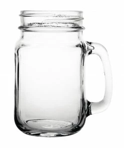 Olympia Handled Jam Jar Glasses 450ml (Pack Of 12)