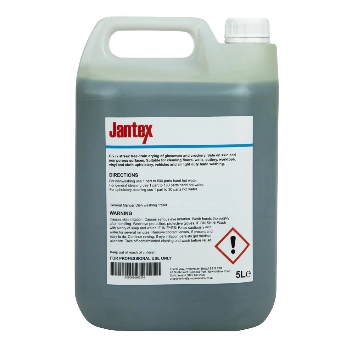 Jantex Washing Up Liquid Concentrate 5Ltr - Image 4
