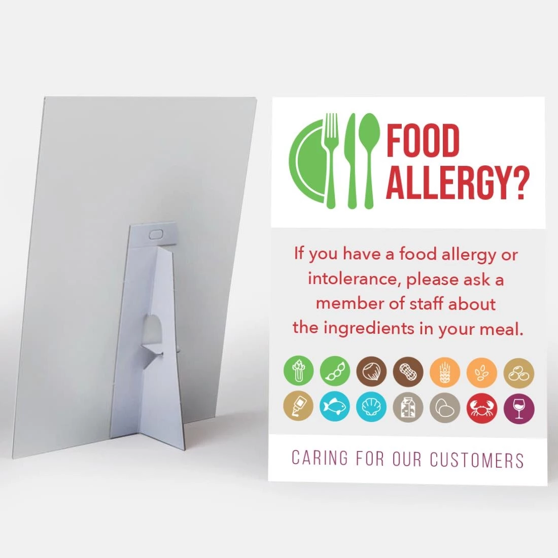 Mileta Customer Allergen Symbols & Ingredients Awareness Pub & Cafe Notice (2 X Display Options) - Image 2
