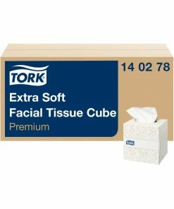 Tork Premium Extra Soft Facial Tissues Cube 2ply (30x100)