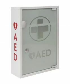 Reliance Medical Automated External Defibrillator Alarmed Metal Cabinet