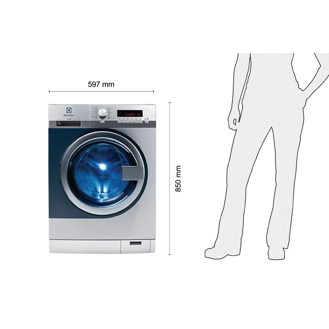 Electrolux MyPRO Commercial Washing Machine WE170P With Pump - Image 2
