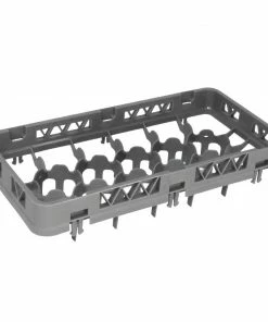 Vogue Half Size Glass Rack Dropped Extender 17 Compartments