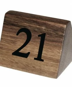 Olympia Wooden Table Number Signs Numbers 21-30 (Pack Of 10)