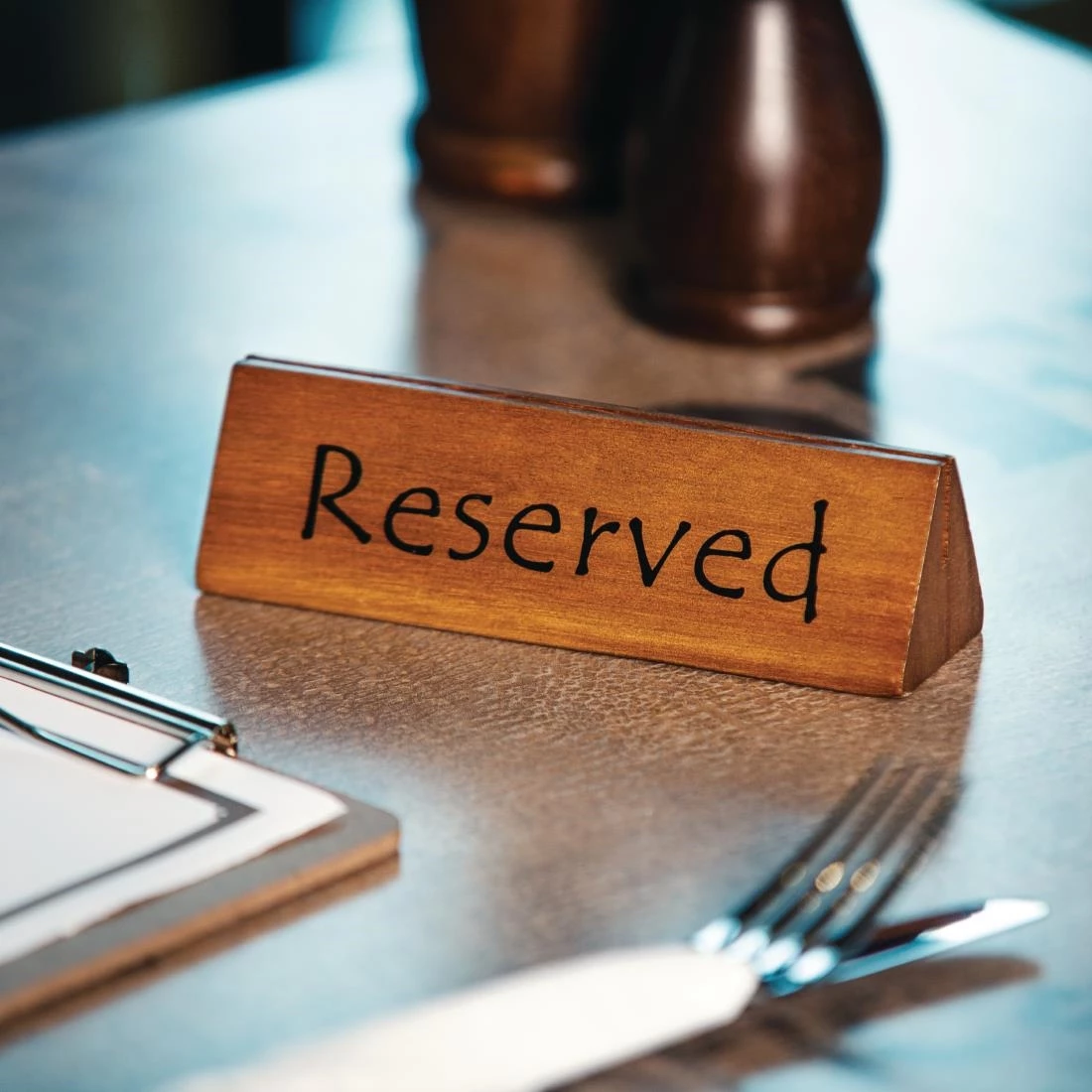 Olympia Acacia Menu Holder And Reserved Sign (Pack Of 10) - Image 3