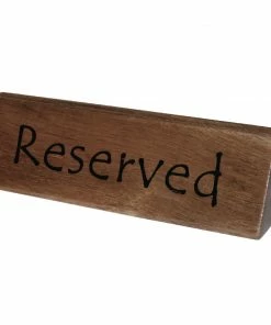 Olympia Acacia Menu Holder And Reserved Sign (Pack Of 10)