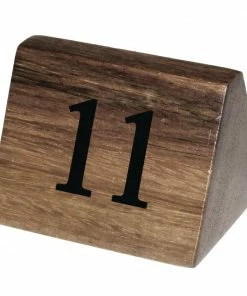 Olympia Acacia Table Number Signs Numbers 11-20