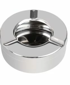 Olympia Stainless Steel Windproof Ashtray 90mm (Pack Of 6)