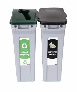 Rubbermaid Slim Jim Two Stream Starter Pack