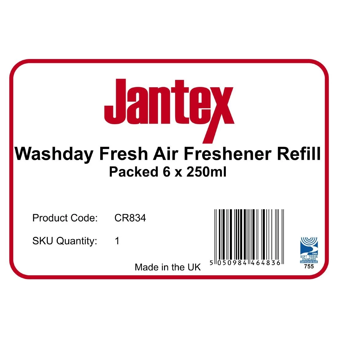 Jantex Aircare Air Freshener Refills Day Fresh 270ml (Pack Of 6) - Image 3