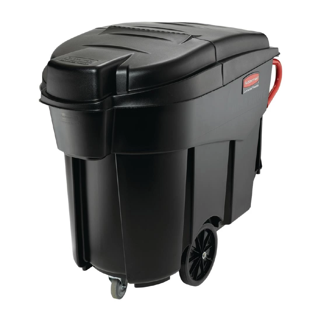 Rubbermaid Mega Brute Mobile Waste Collector Black 450Ltr - Image 2